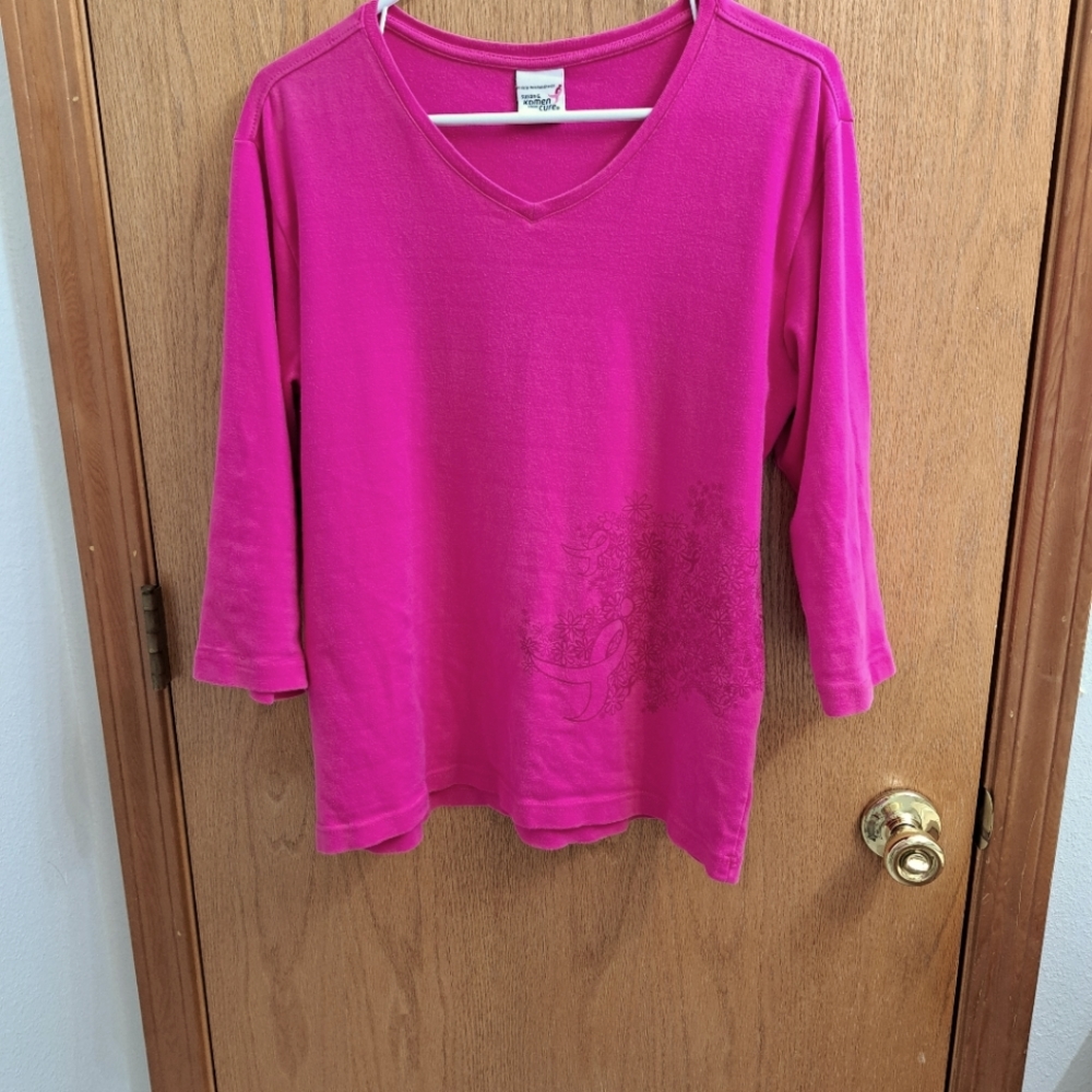 Long sleeve Susan G Komen tee
